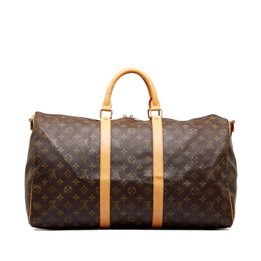 LOUIS VUITTON Keepall 45 Monogram Canvas Travel Bag Brown