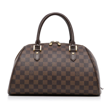 Louis Vuitton Ribera MM Damier Ebene Shoulder Tote Bag