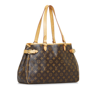 Authenticated Used LOUIS VUITTON Louis Vuitton Batignolles Horizontal  Monogram Shoulder Bag Tote M51154 Brown 