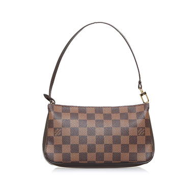 Brown Louis Vuitton Damier Ebene Eva Baguette