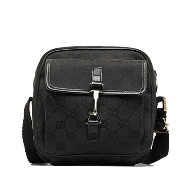 Gucci GG Canvas Nailhead Jackie Shoulder Bag (SHG-32595) – LuxeDH