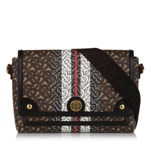 monogram stripe Note crossbody bag, Burberry