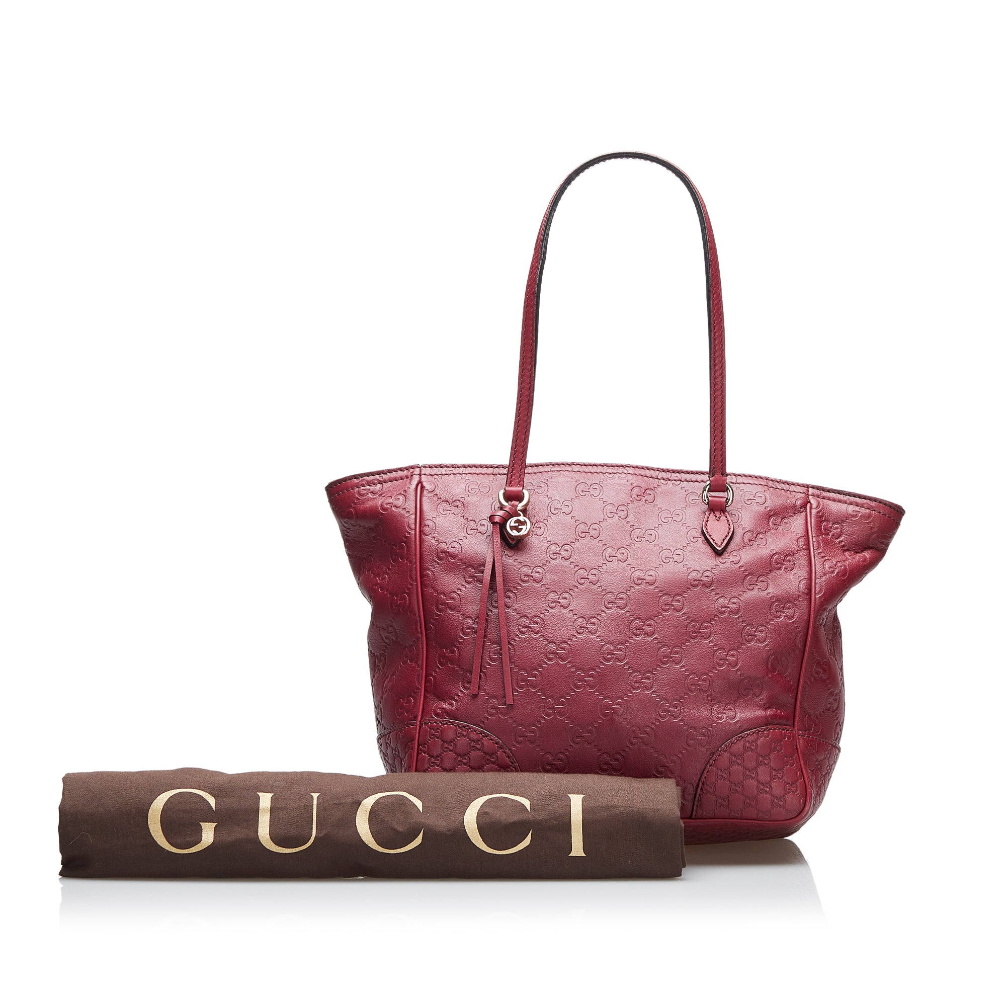 Red Gucci Guccissima Bree Tote Bag – Designer Revival