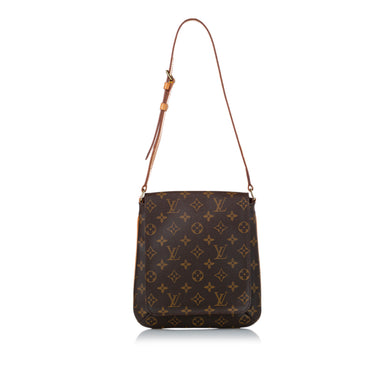 Brown Louis Vuitton Monogram PM Musette Salsa Long Strap Crossbody Bag