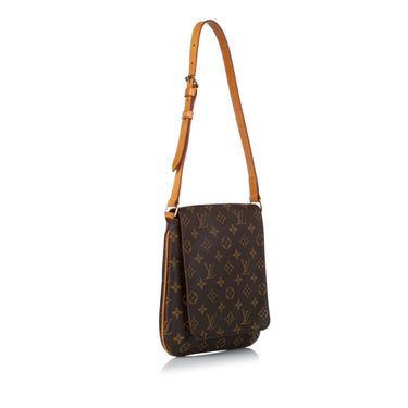Brown Louis Vuitton Monogram PM Musette Salsa Short Strap Bag