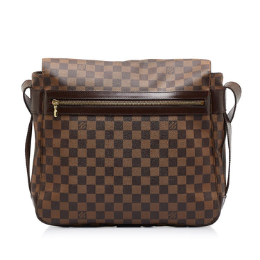 Pre-Owned Louis Vuitton Jake Backpack Damier Ebene Brown 