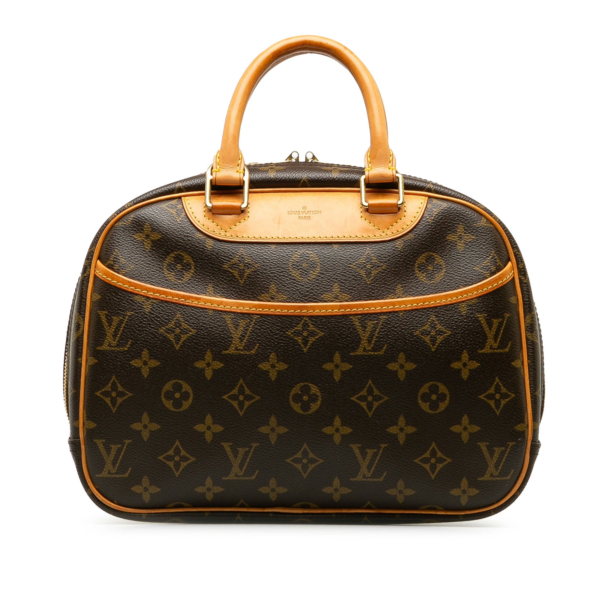 image of Brown Louis Vuitton Monogram Trouville Handbag