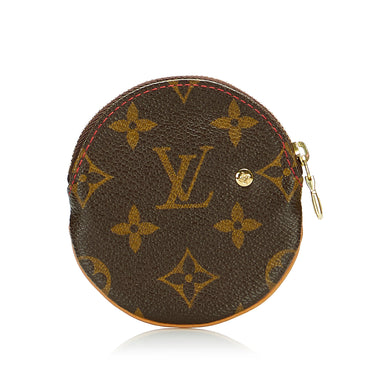 Louis Vuitton Coin Purse Round Monogram Brown