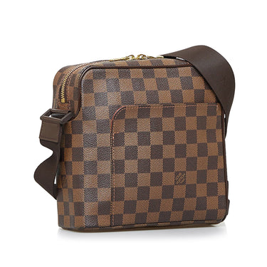 Brown Louis Vuitton Damier Ebene Olav PM Crossbody Bag – Designer