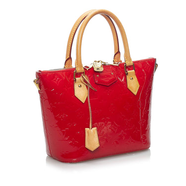 Louis Vuitton, Bags, Louis Vuitton Vernis Red Rosewood Avenue Tote Bag  M9358