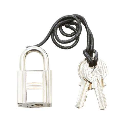 Hermes Hermes Silver Cadena Padlock and Key