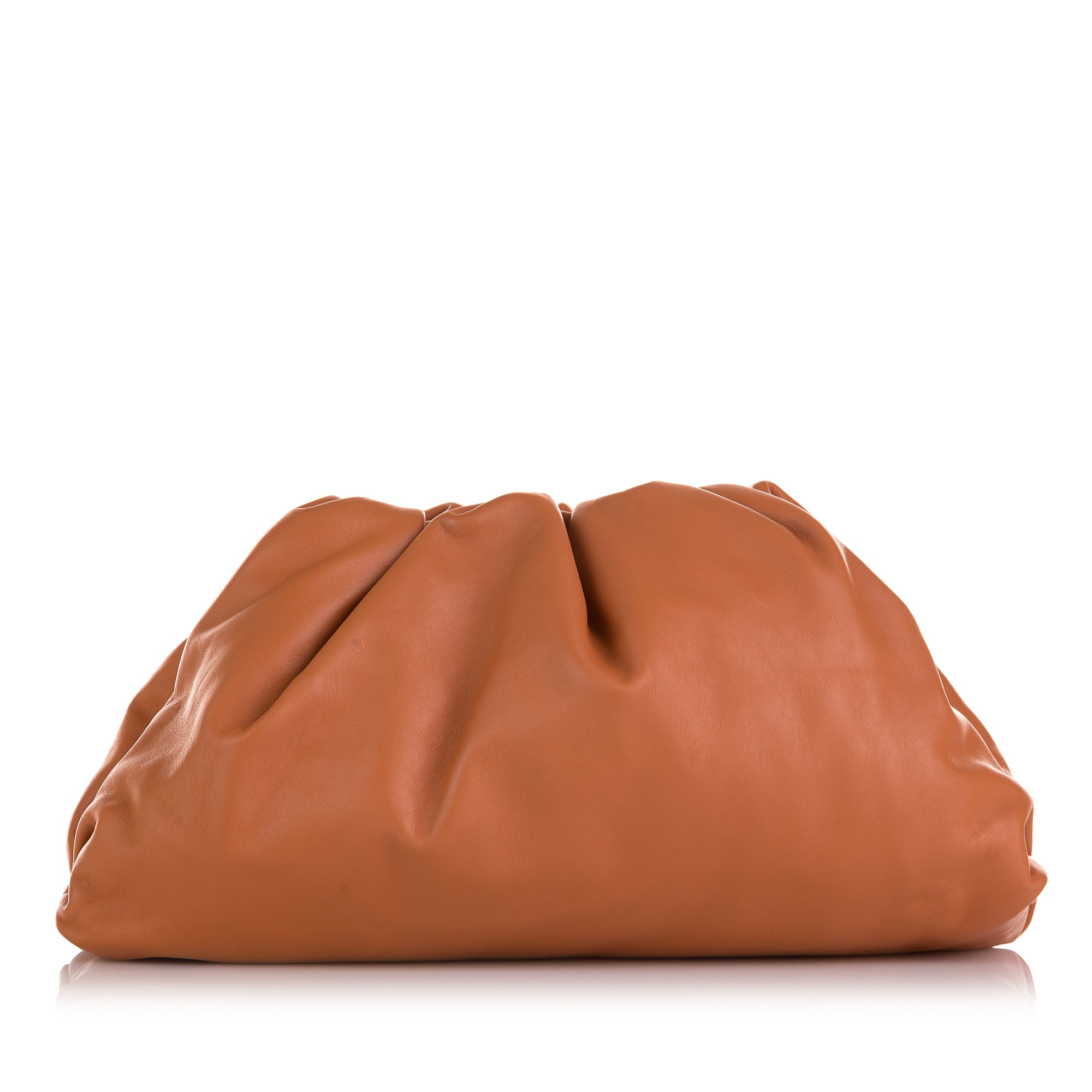 Image of Brown Bottega Veneta The Pouch Clutch