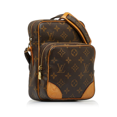 Louis Vuitton Saumur Handbag Monogram Canvas 35 Brown 22106025