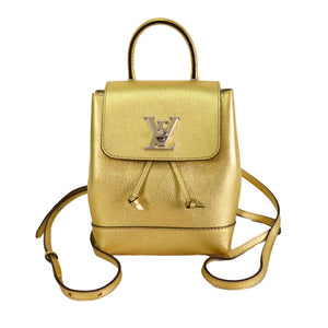 Louis Vuitton Gold Lockme Backpack - Vintage Lux