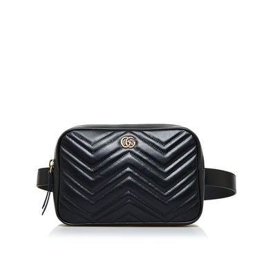 Black Gucci GG Embossed Belt Bag – Designer Revival