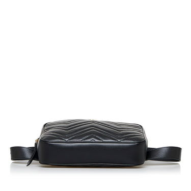 Black Gucci Gg Marmont Matelasse Belt Bag – Designer Revival