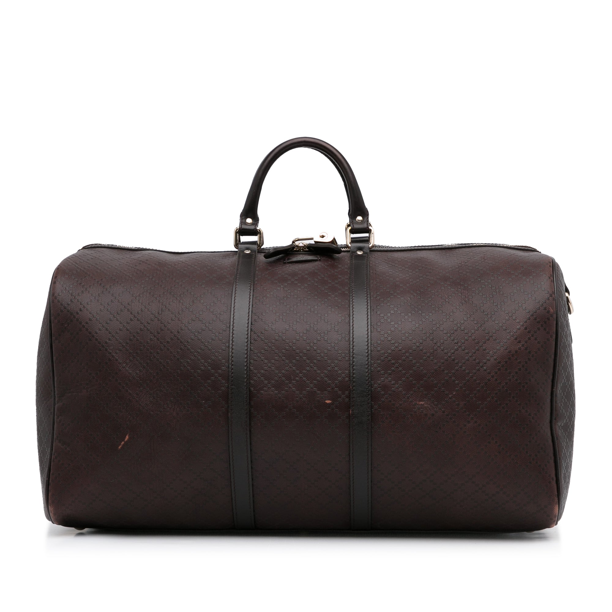 image of Brown Gucci Large Diamante Bright Carry-On Duffle Bag