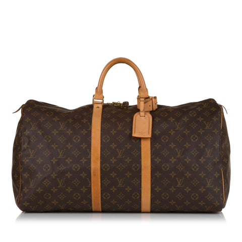 LOUIS VUITTON Epi Leather Black Keepall 45 Boston Bag