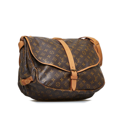 Brown Louis Vuitton Monogram Saumur 30 Crossbody Bag – Designer Revival