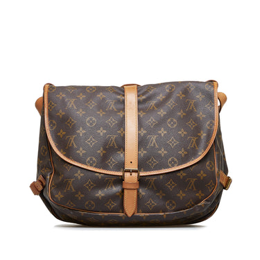 Brown Louis Vuitton Monogram Saumur 30 Crossbody Bag – Designer Revival