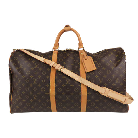 Extra Large Louis Vuitton Bandouliere Monogram Canvas Keepall 60