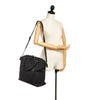 Black Gucci Dome Convertible GG Canvas Charm Satchel Bag