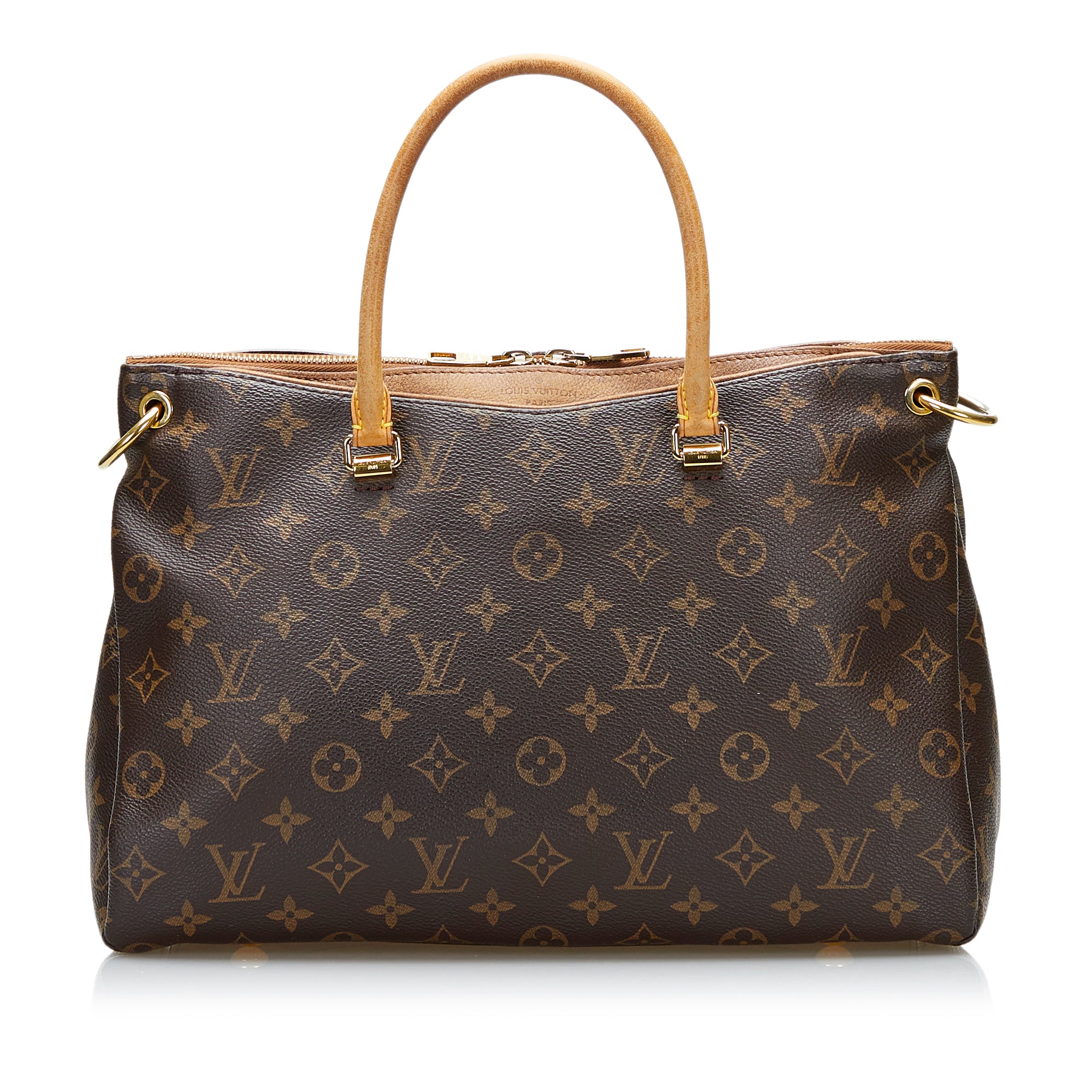 Louis Vuitton Pallas Brown Canvas Tote Bag (Pre-Owned)