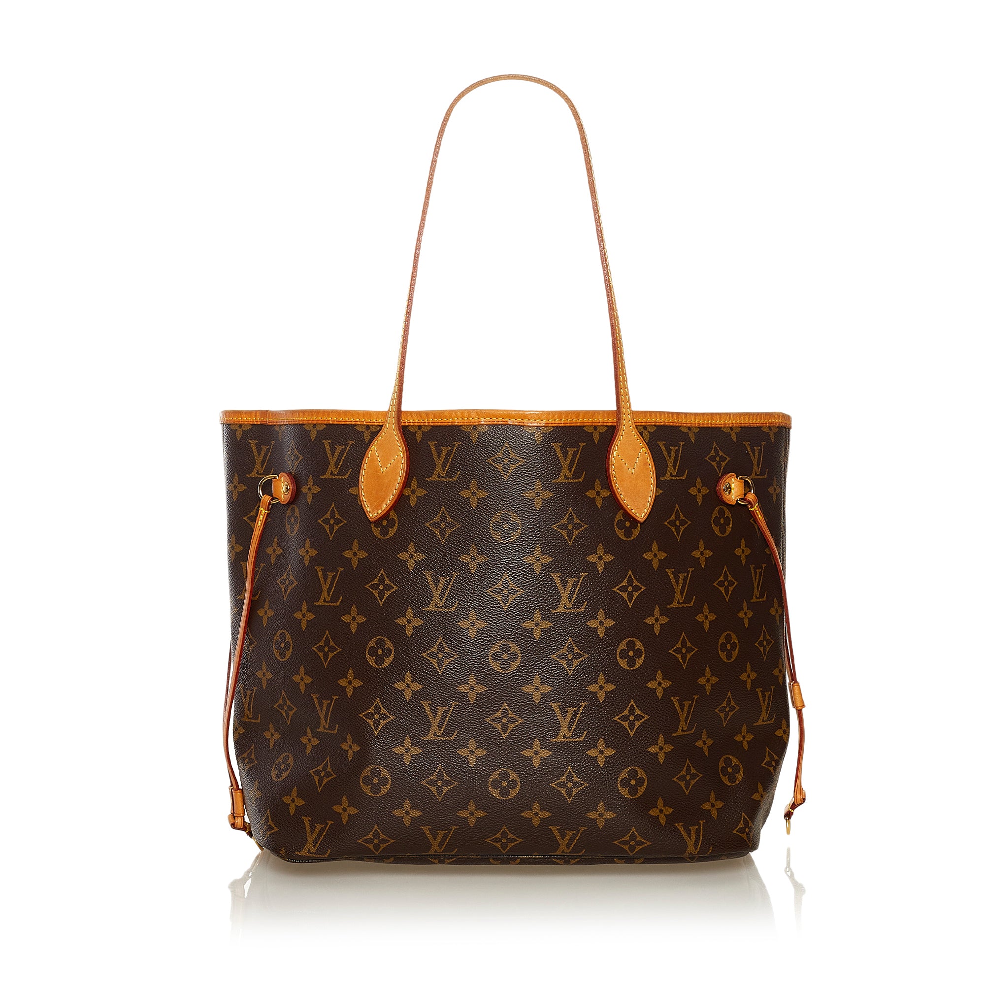 Authenticated Used Louis Vuitton LOUIS VUITTON Neverfull MM Monogram  Shoulder Bag Canvas Brown Women's 