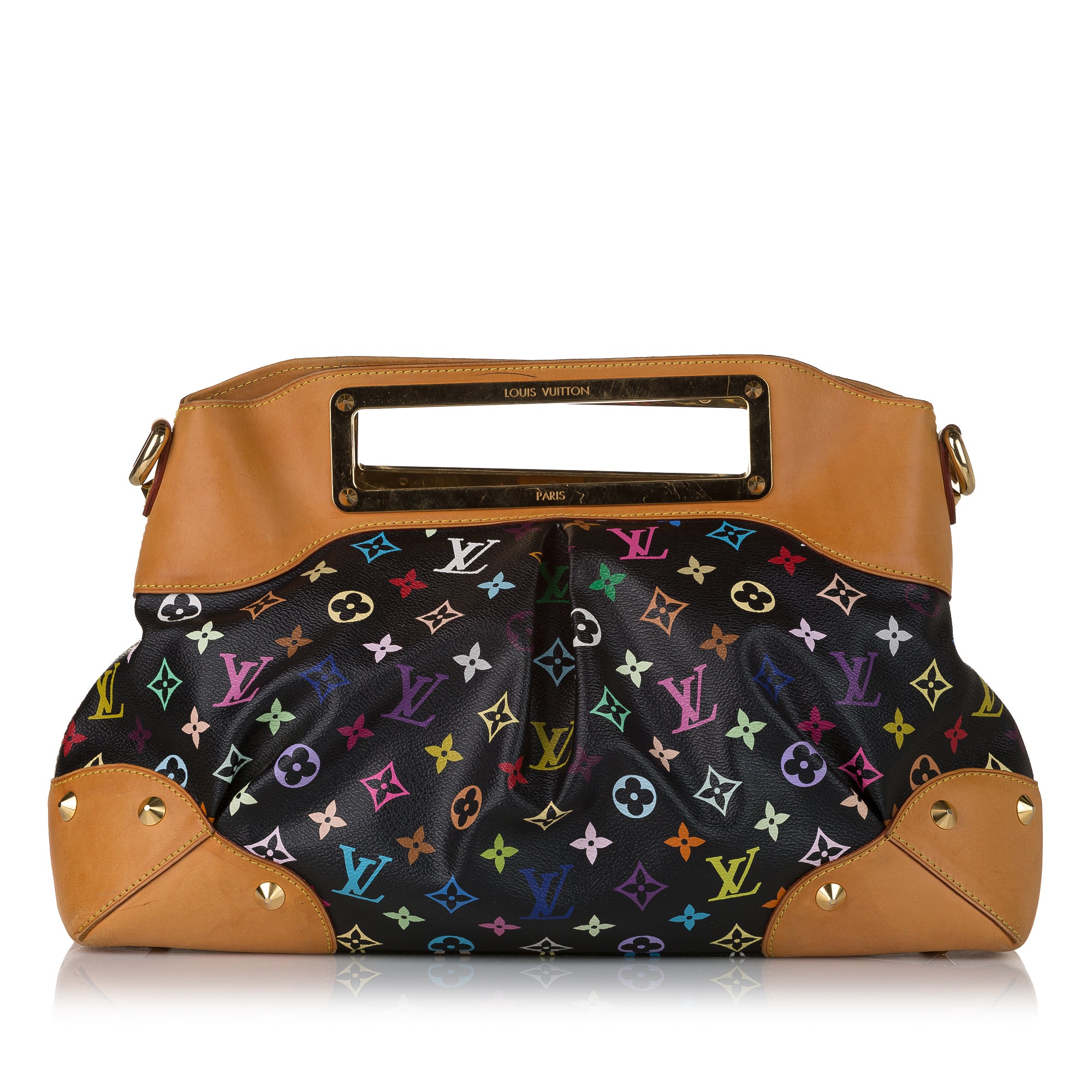 Louis Vuitton White Monogram Multicolore Canvas Judy GM Bag Louis