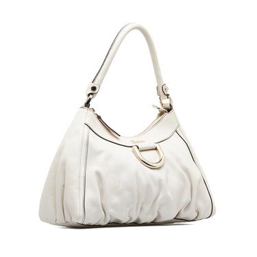 White Gucci Guccissima Abbey D-Ring Shoulder Bag – Designer Revival