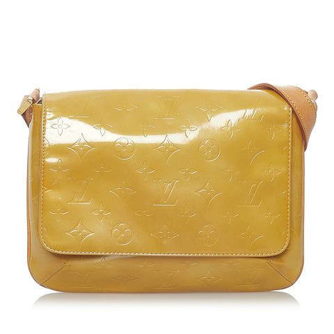 Louis Vuitton Thompson Street Yellow Patent Leather Shoulder Bag (Pre-Owned)