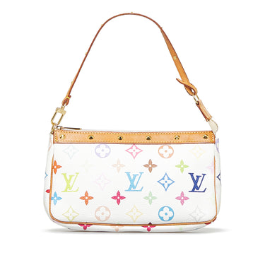 White Louis Vuitton Monogram Multicolore Pochette Accessoires Baguette –  Designer Revival