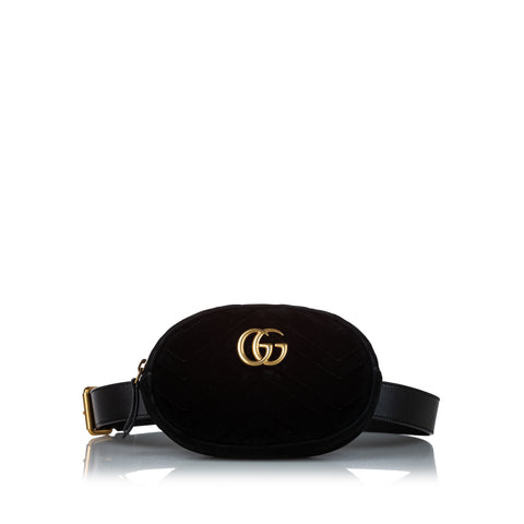 Gucci GG Marmont Belt Bag Matelasse Black