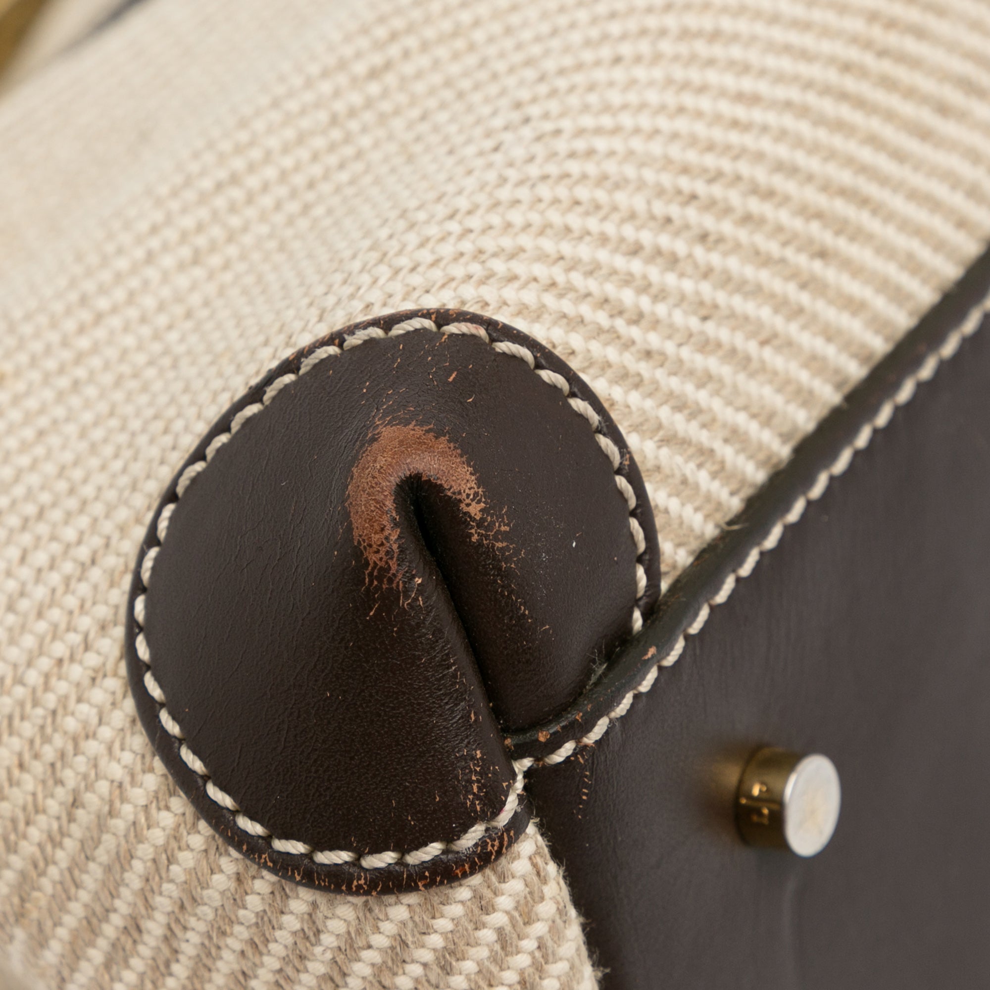 Brown Canvas Shoulder Bag