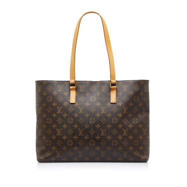 Manhattan cloth handbag Louis Vuitton Brown in Cloth - 37737246