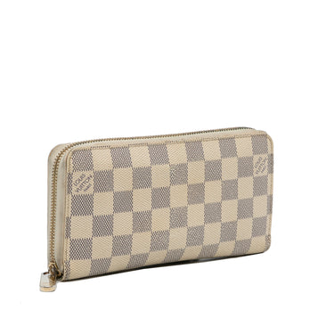 White Louis Vuitton Damier Infini Brazza Long Wallets – Designer Revival