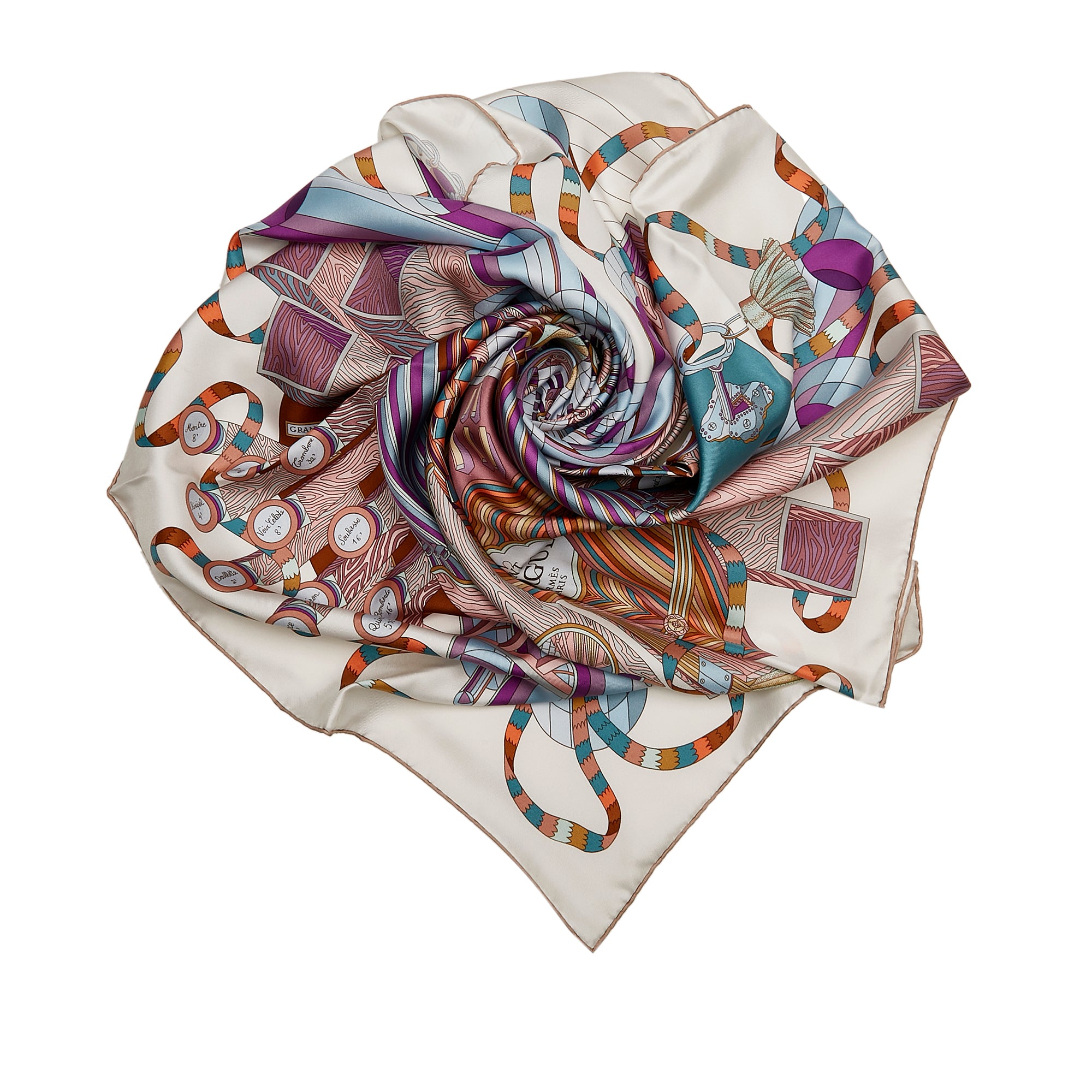 White main Hermes Scarf, RvceShops Revival