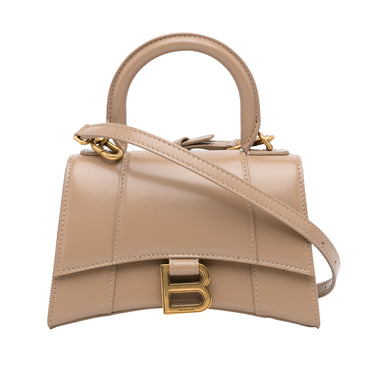 Beige Balenciaga XS Hourglass Satchel – Designer Revival