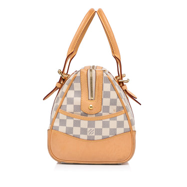 Louis Vuitton Berkley Mini Boston N52001 Damier Azur Canvas White