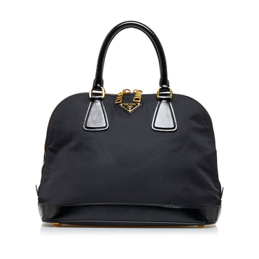 PRADA Promenade Saffiano Lux Leather Dome Bag Satchel Tote 