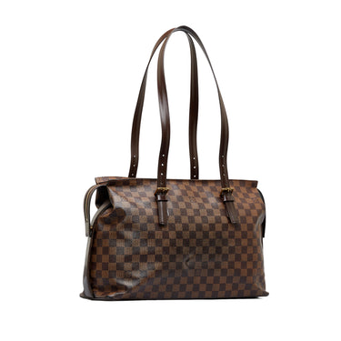 Chelsea cloth handbag Louis Vuitton Brown in Cloth - 28404822