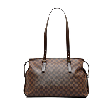 Louis Vuitton Damier Ebene Customized Hand Painted Butterfly Chelsea Bag  Tote