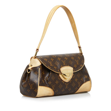 Louis Vuitton Beverly Brown Canvas Handbag (Pre-Owned)