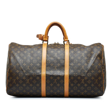 Brown Louis Vuitton Monogram Keepall 55 Travel Bag – Designer Revival