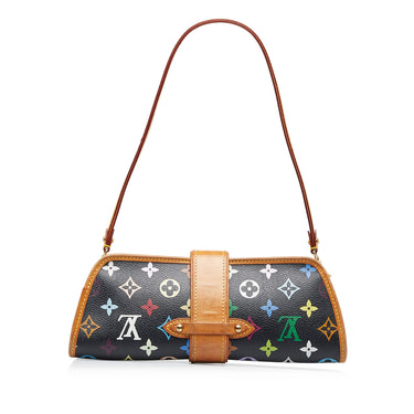 Authenticated Louis Vuitton Monogram Multicolore Shirley White Canvas  Baguette