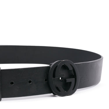 Black Louis Vuitton LV Initiales Leather Belt – Designer Revival