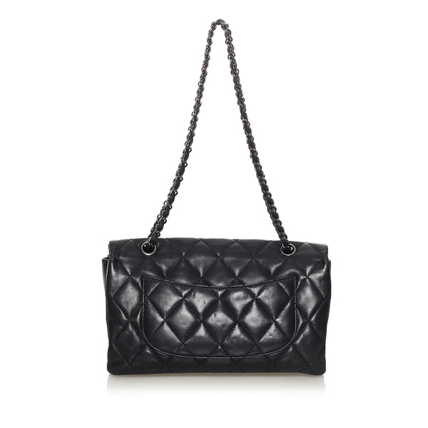 Chanel Diamond stitch quilted flap Black Leather ref.455483 - Joli