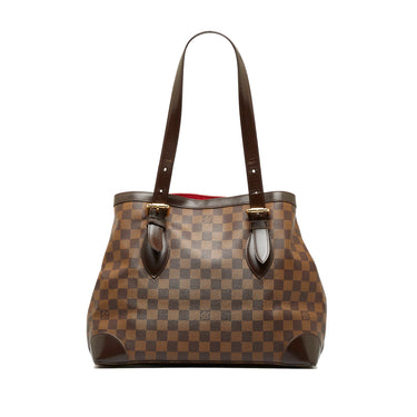 Brown Louis Vuitton Damier Ebene Hampstead PM Handbag