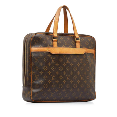 Brown Louis Vuitton Monogram Macassar Porte Documents Voyage Business Bag