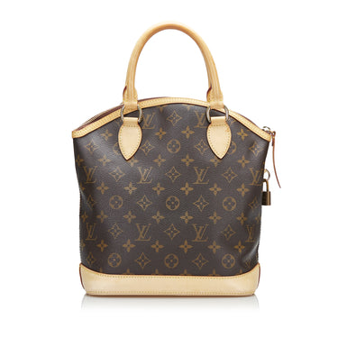 Brown Louis Vuitton Monogram Lockit Vertical Handbag